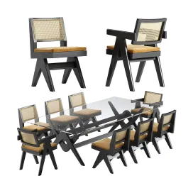 Cassina capitol complex table chair
